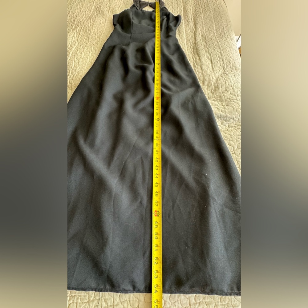 New Image Vintage Black Long Dress Size S - Picture 12 of 15
